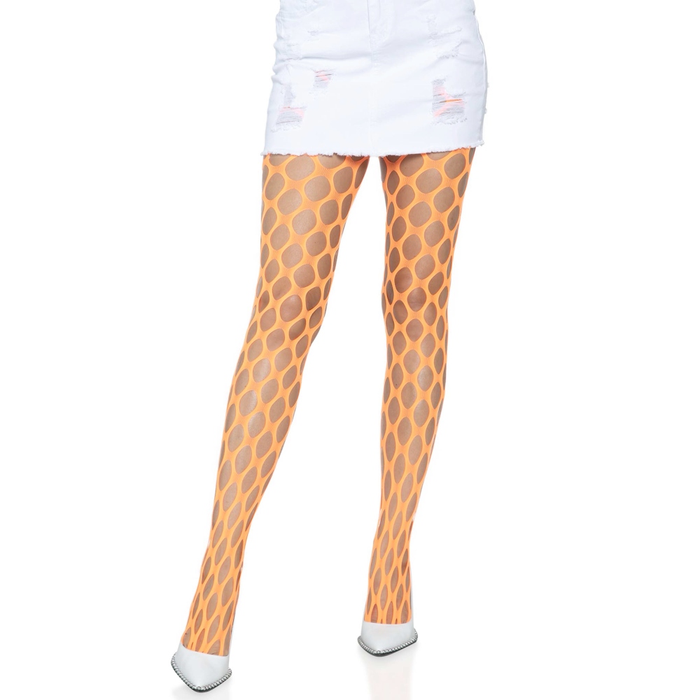 Leg Avenue - Pothole Net Strumpfhose - Orange